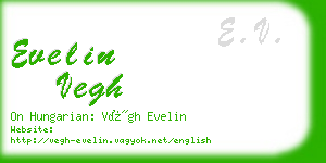 evelin vegh business card